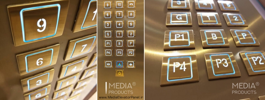 Elevator Push Buttons M105 Media Producr کلید آسانسور