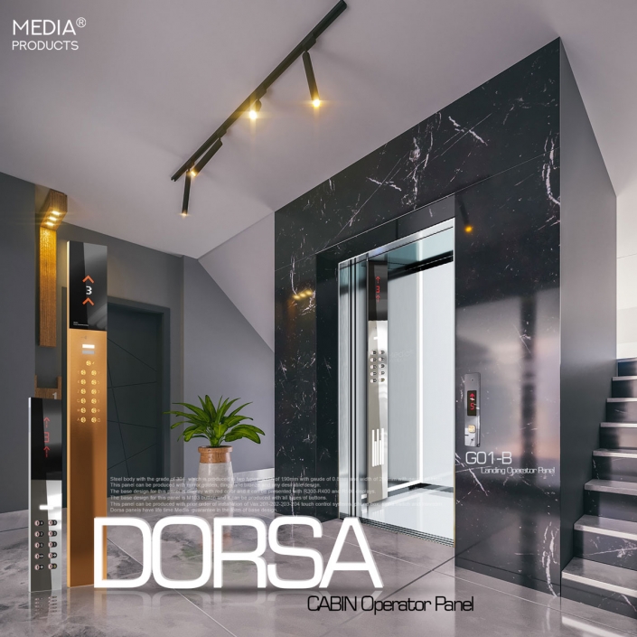Media Elevator panel Cabin Operator Panel Model: DORSA Design by MEDIA co.