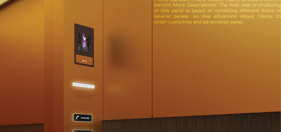 پنل آسانسور، دکمه آسانسور، دکوراسیون آسانسور، دکوراسیون داخلی، معماری لابی آسانسور، ایده طراحی آسانسور