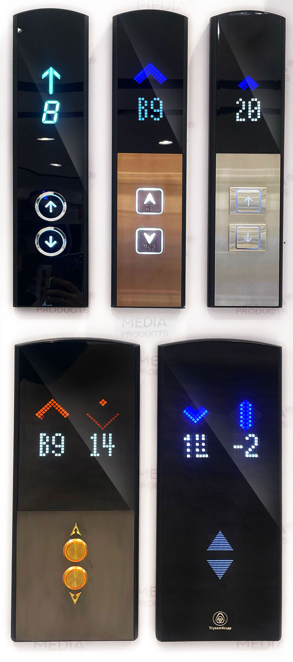 شستی طبقات آسانسور - تولید شده توسط شرکت مدیا