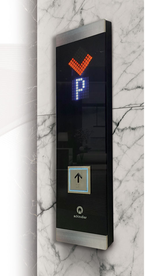 شستی آسانسور مدیا طرح BXG پنل طبقه آسانسور