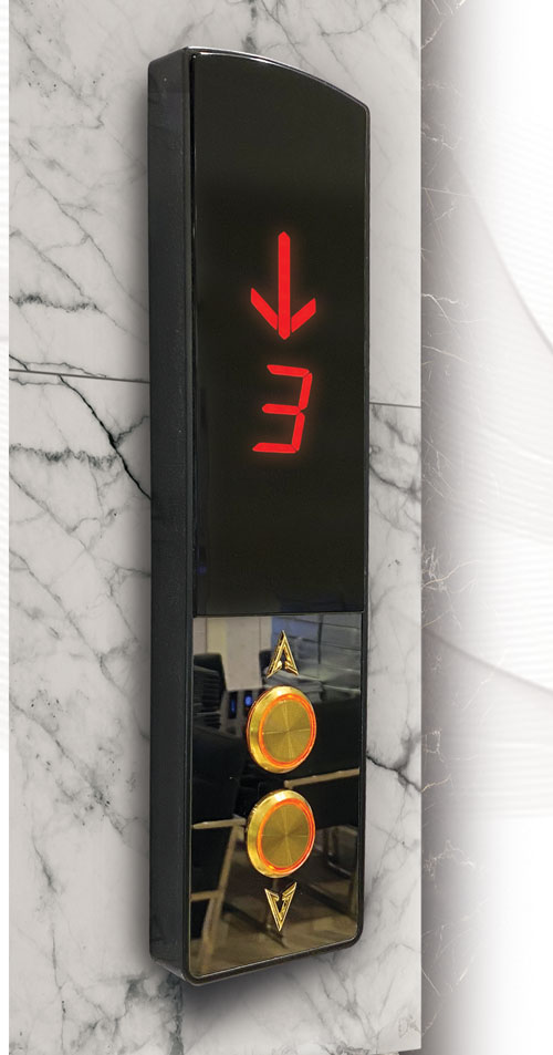 انواع شستی آسانسور طرح G07، دارای قابلیت دوبلکس و کنترل تردد